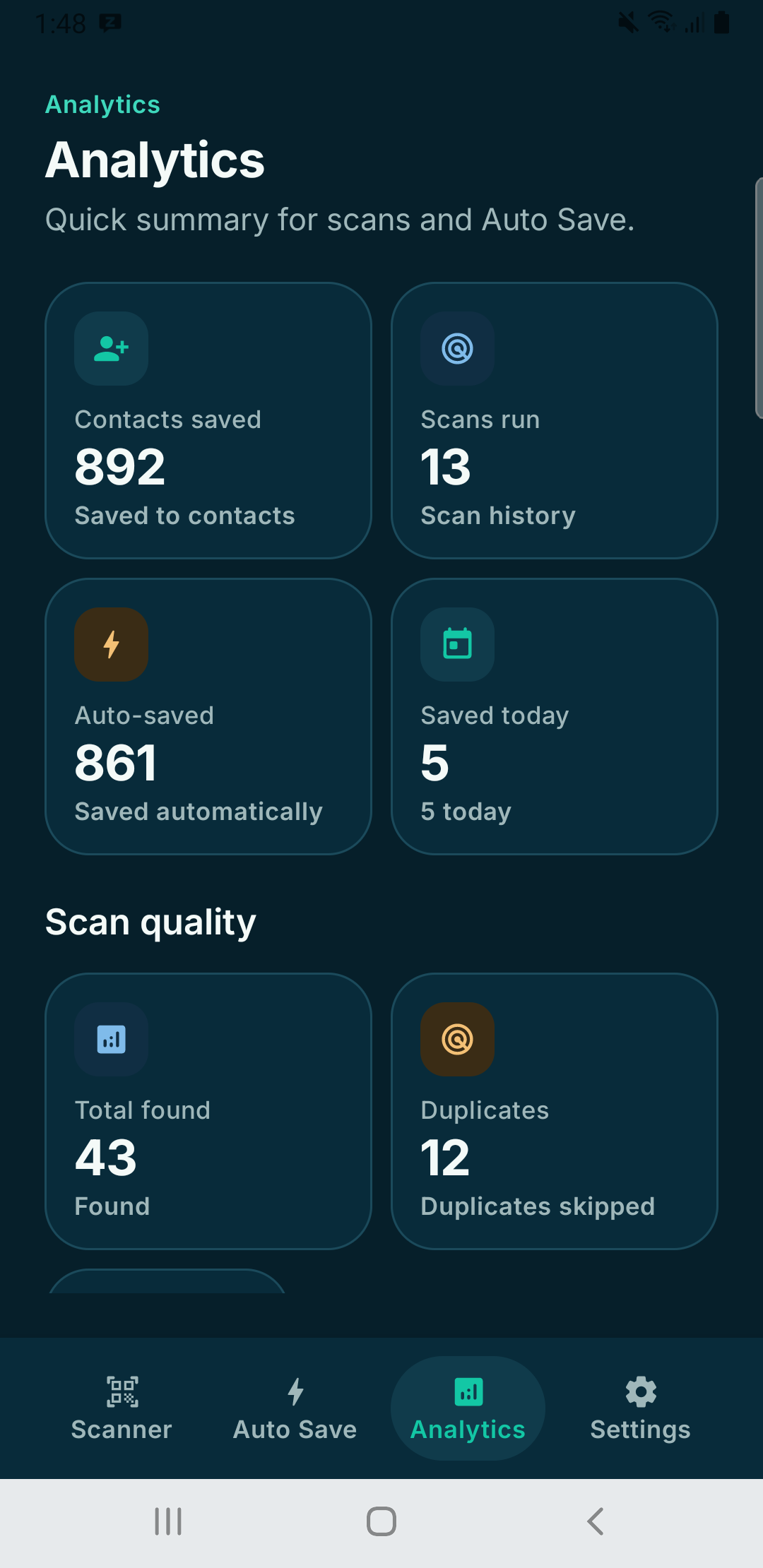 8. Track your stats