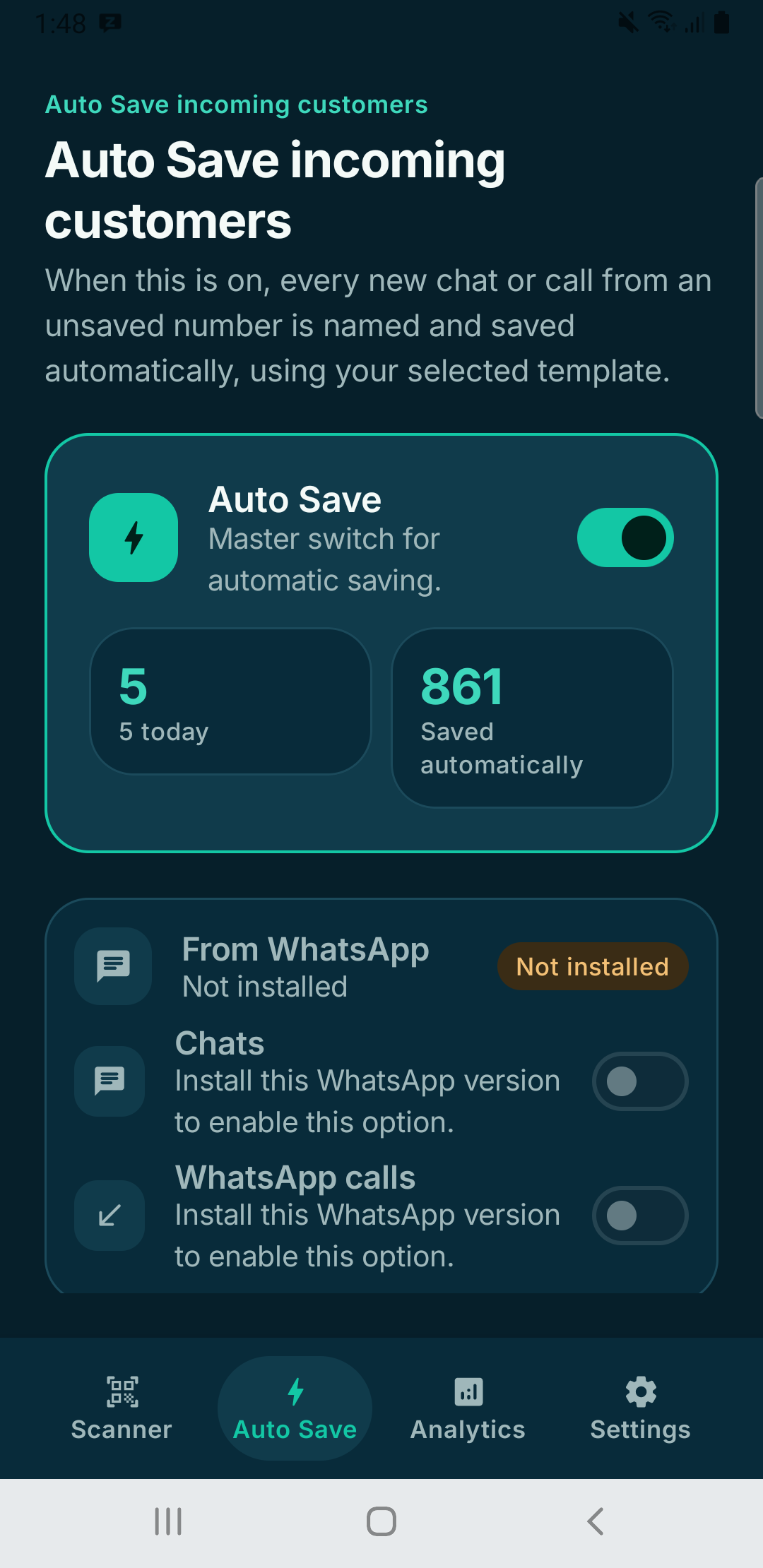 6. Turn on Auto Save
